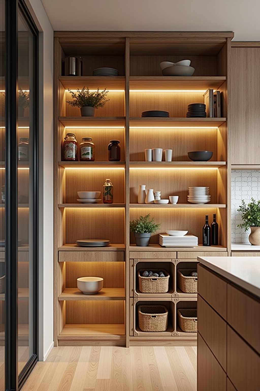 speisekammer in kueche integrieren outline 1