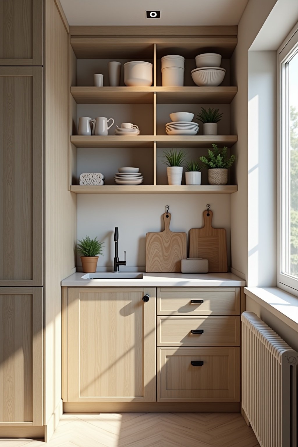 speisekammer in kueche integrieren outline 4