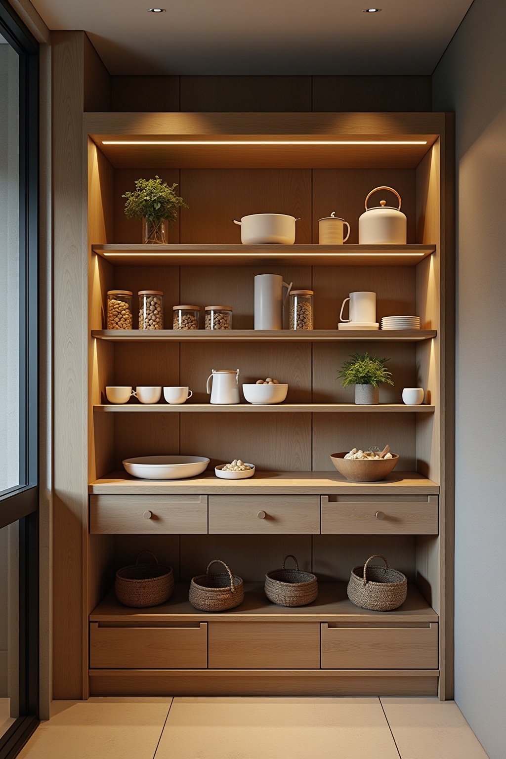 speisekammer in kueche integrieren outline 5