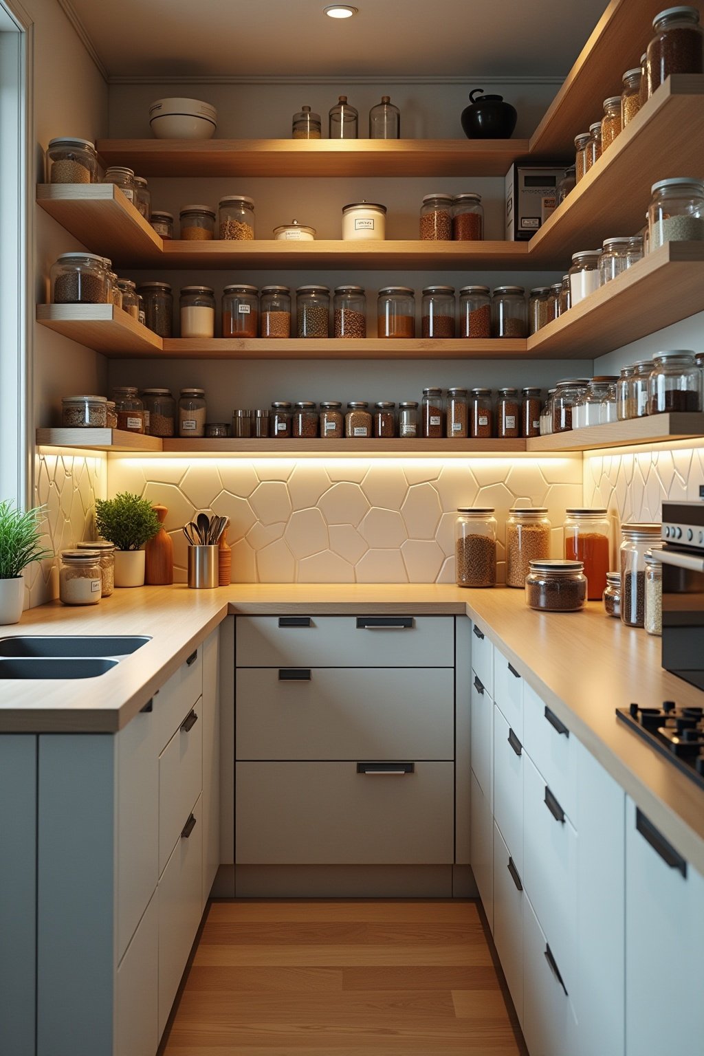 speisekammer in kueche integrieren outline 6