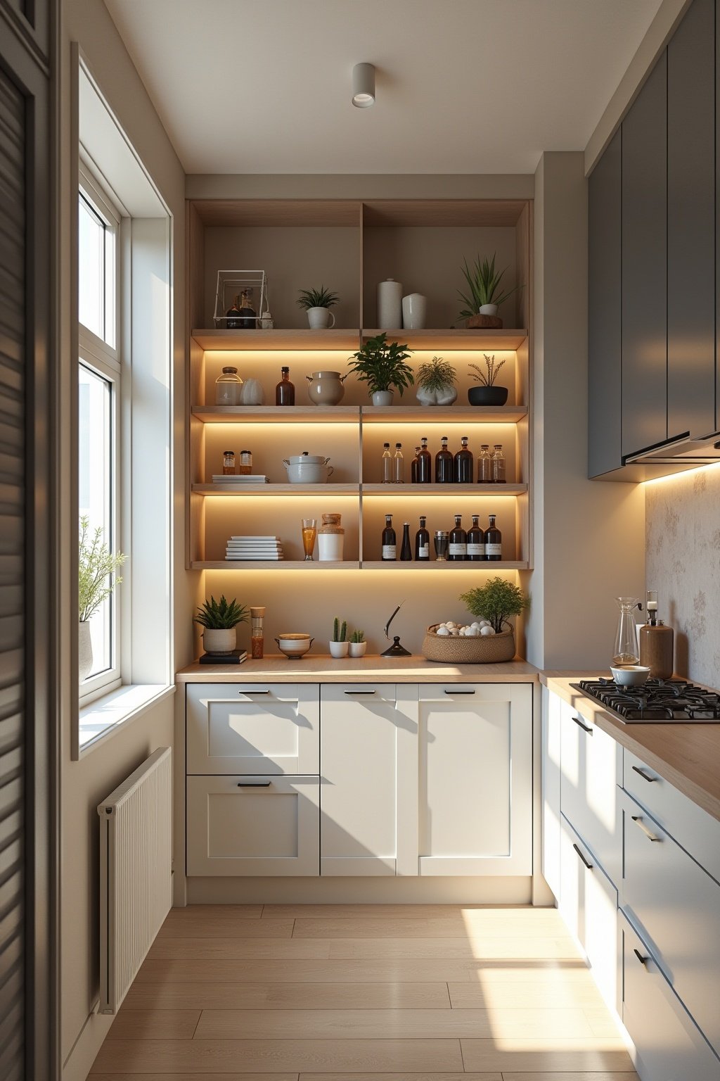 speisekammer in kueche integrieren outline 7