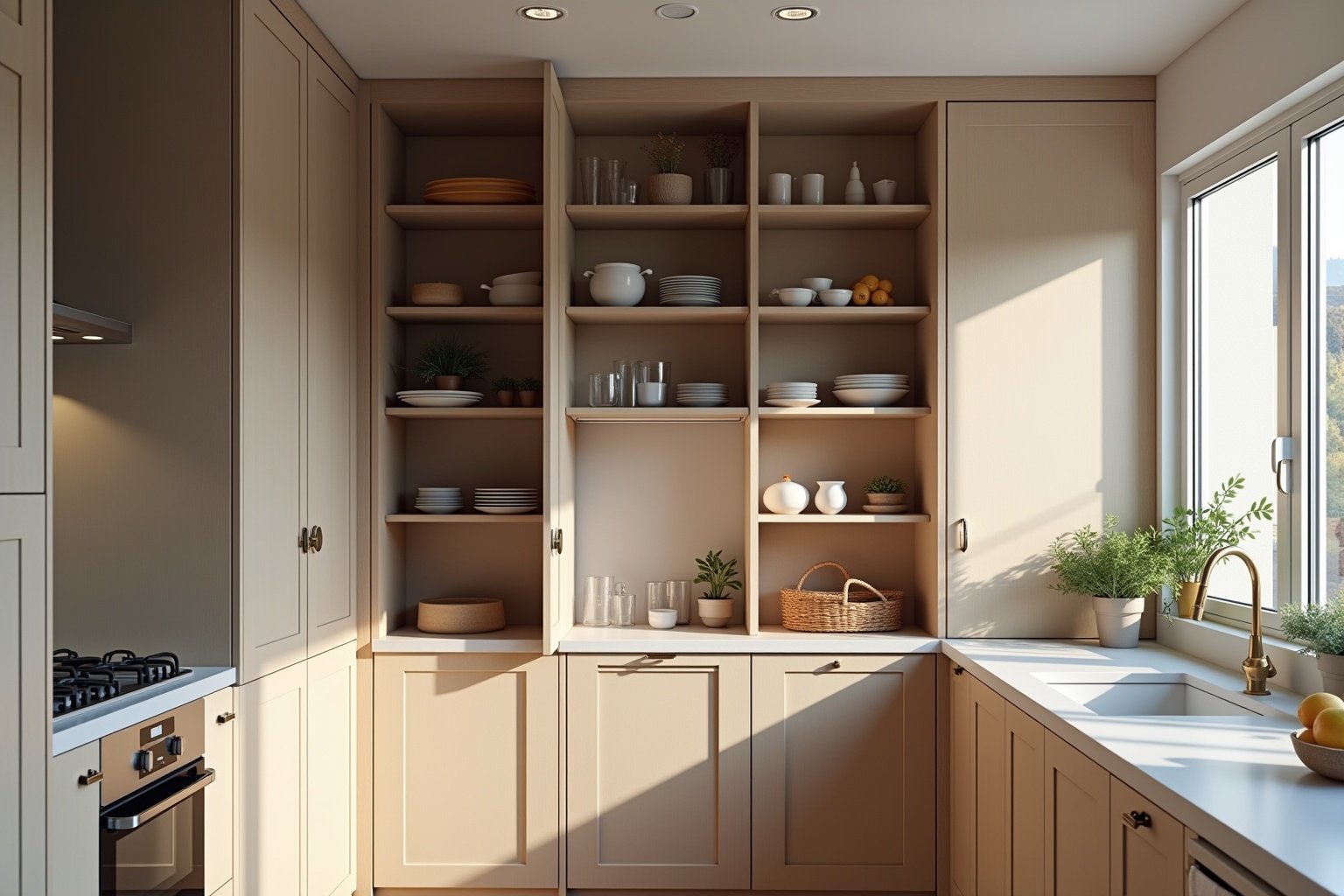 8 Ideen: Speisekammer in Küche integrieren