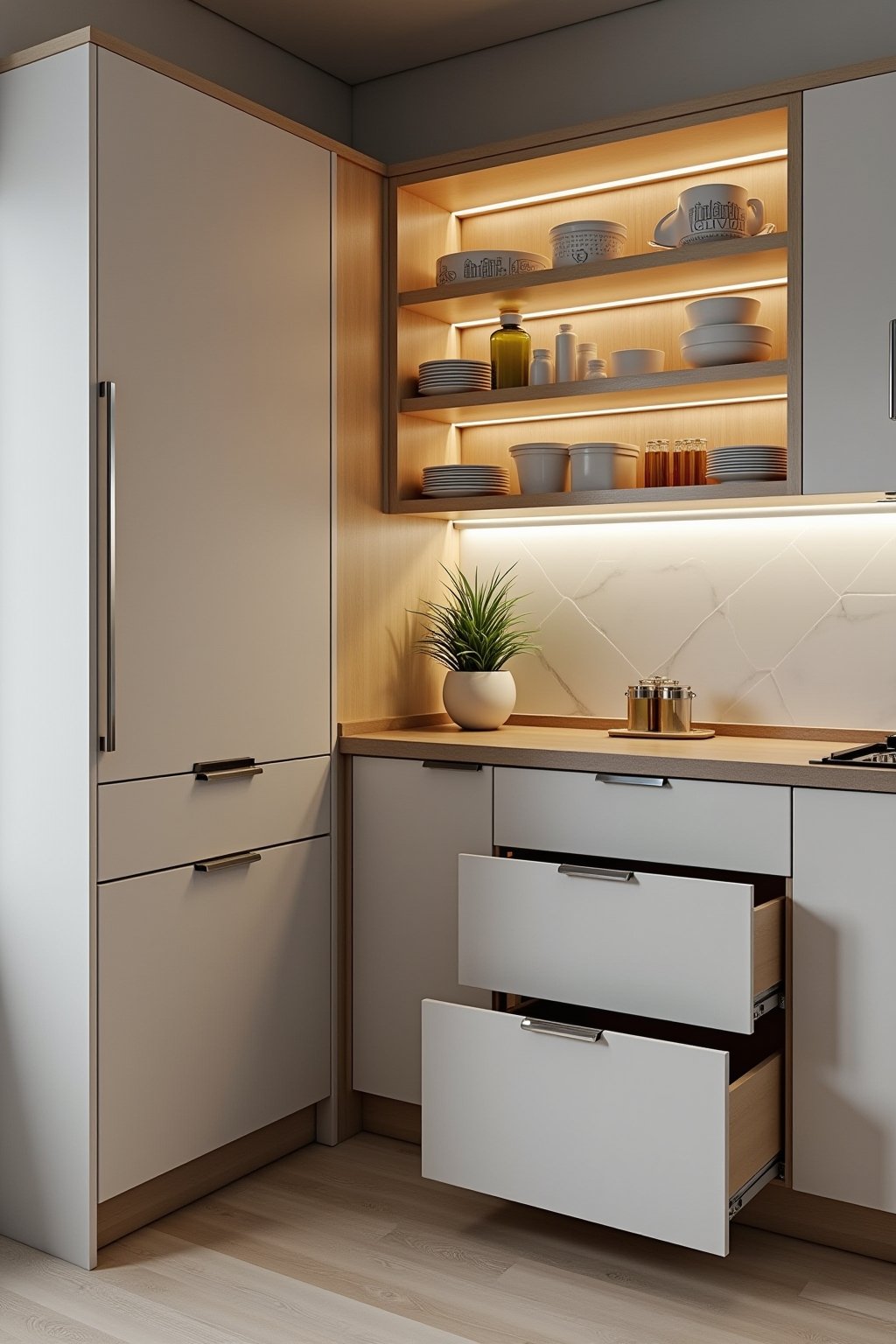 tote ecke kueche arbeitsplatte outline 5