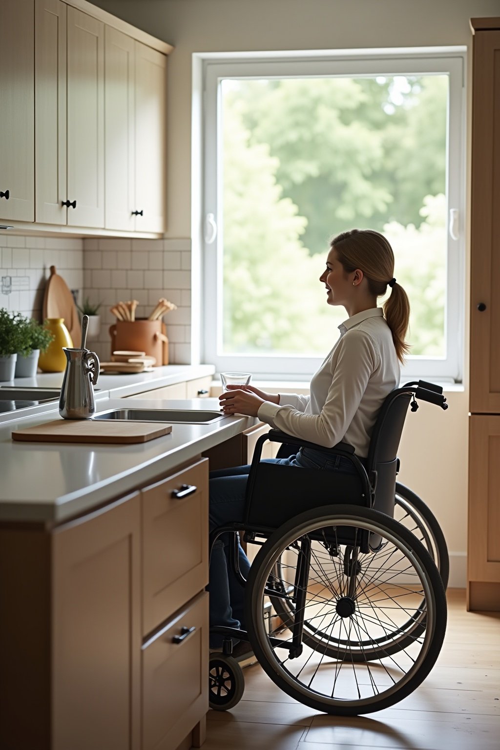 unterfahrbare arbeitsplatte outline 2