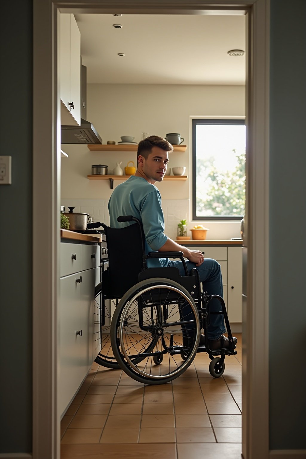 unterfahrbare arbeitsplatte outline 3