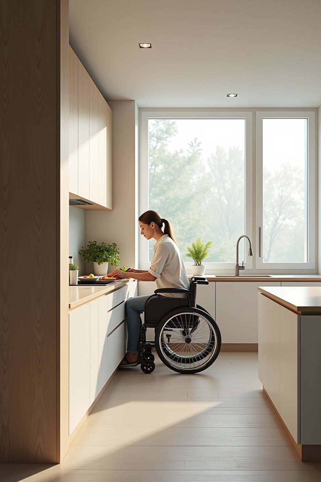 unterfahrbare arbeitsplatte outline 6