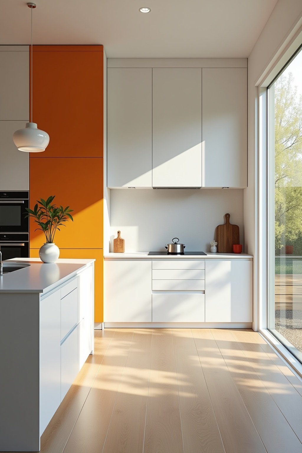 wandgestaltung weisse kueche welche wandfarbe outline 2