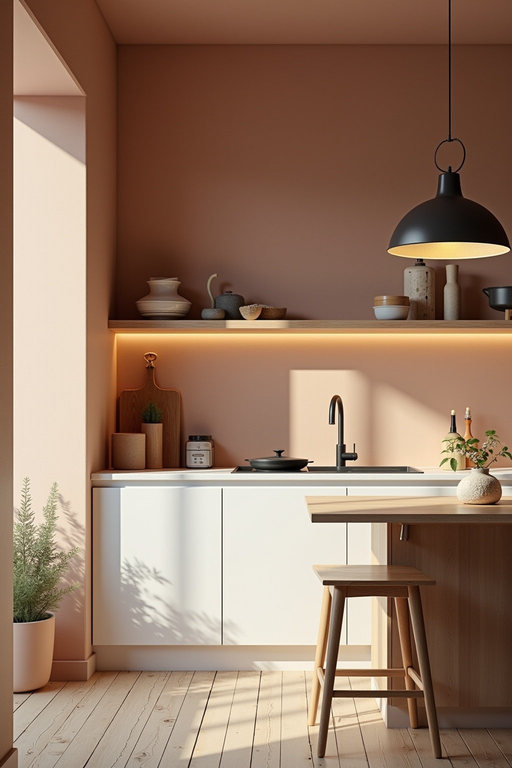 wandgestaltung weisse kueche welche wandfarbe outline 5