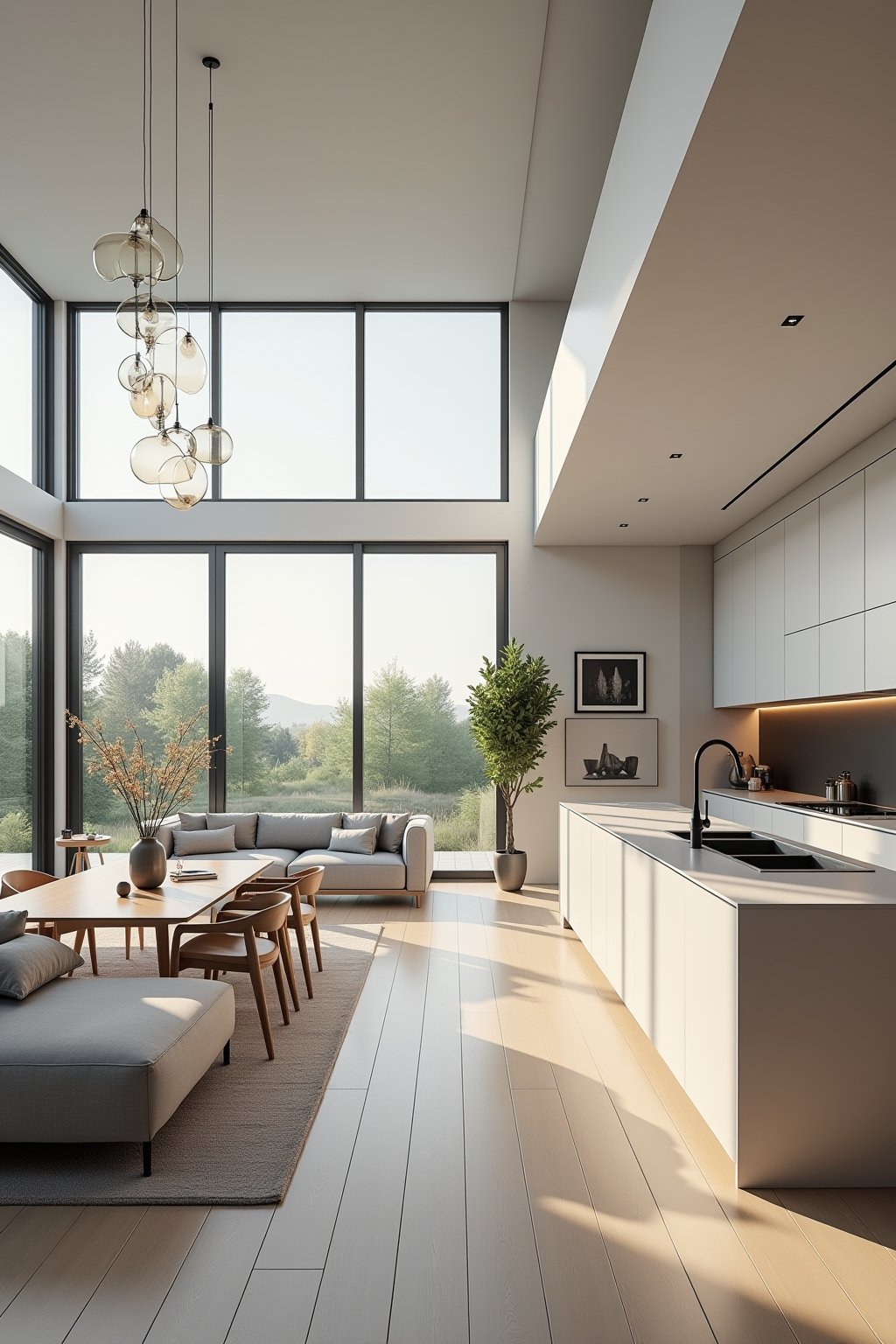 wohnkueche planen outline 2