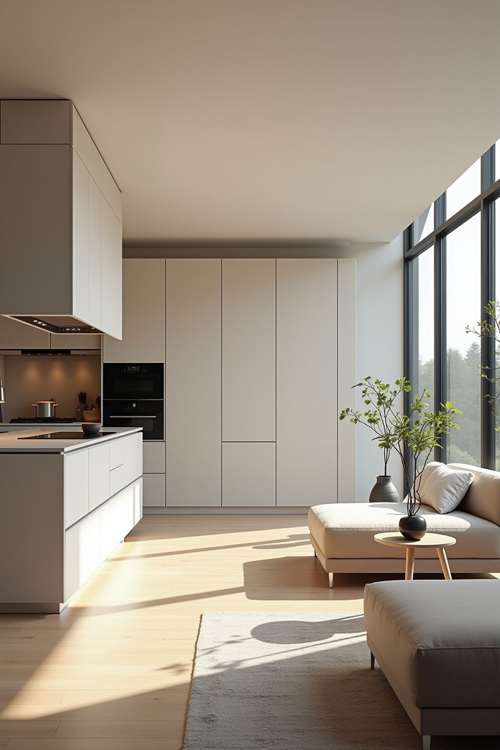 wohnkueche planen outline 3